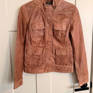 Lucky Brand Tan Leather Jacket